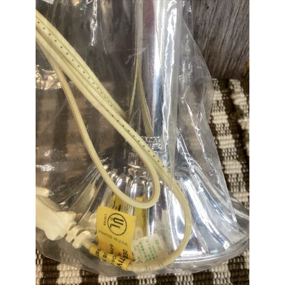 Vintage Single Light Candolier Candelabra Electric Drip Candle Silver Plastic X2 - Picture 6 of 16